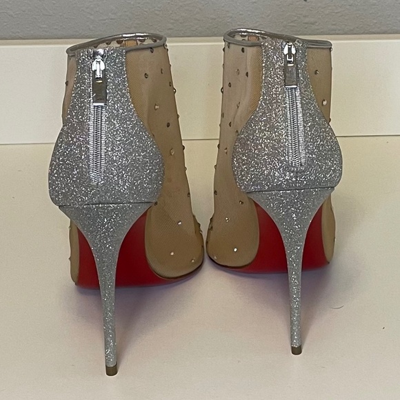 Christian Louboutin Constella Strass Bootie, Size 40.5 Never Worn - Picture 4 of 10